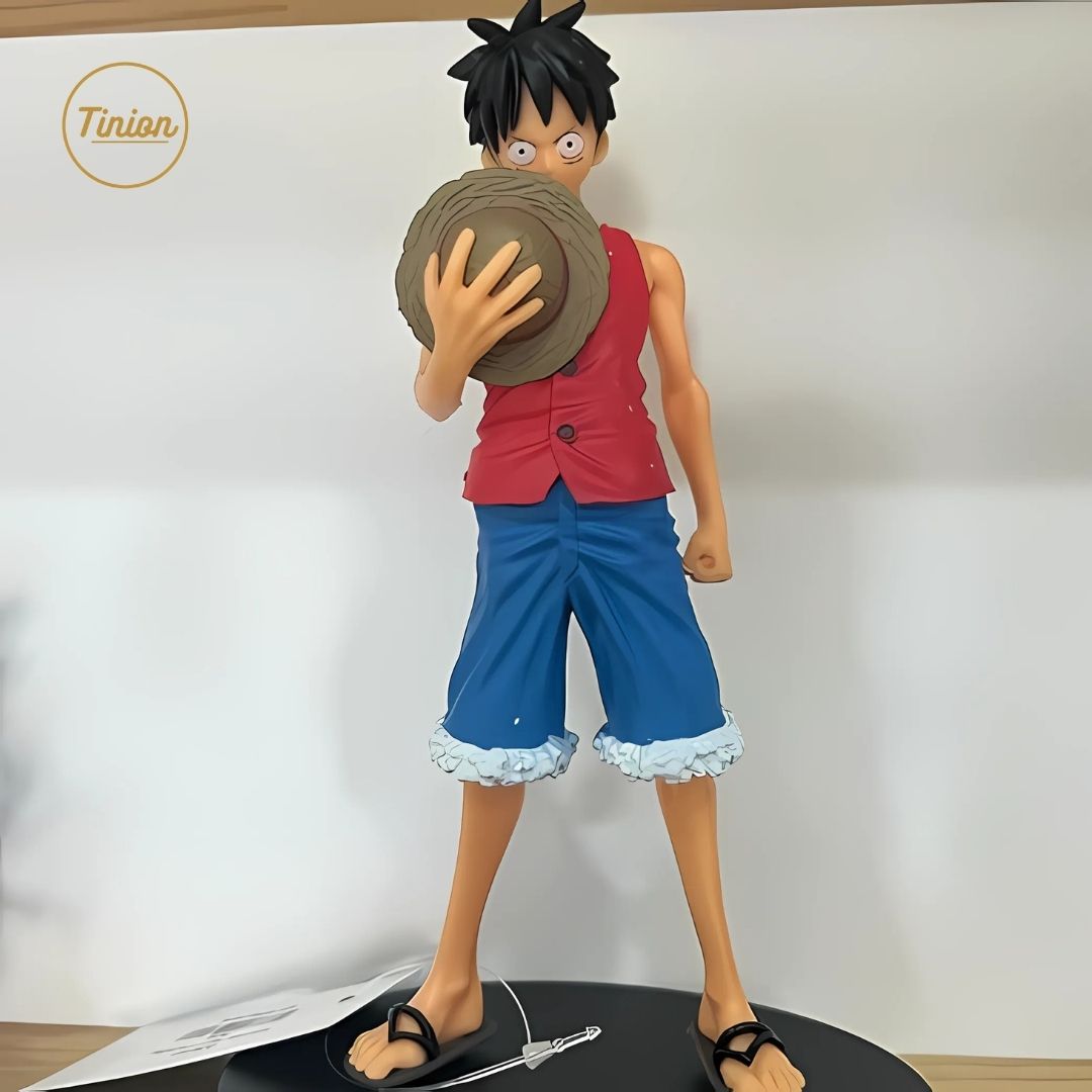 Tinion || Monkey D. Luffy Red Coat Action Figure – 16cm Anime Collectible | One Piece PVC Statue for Desk, Dashboard & Gifting