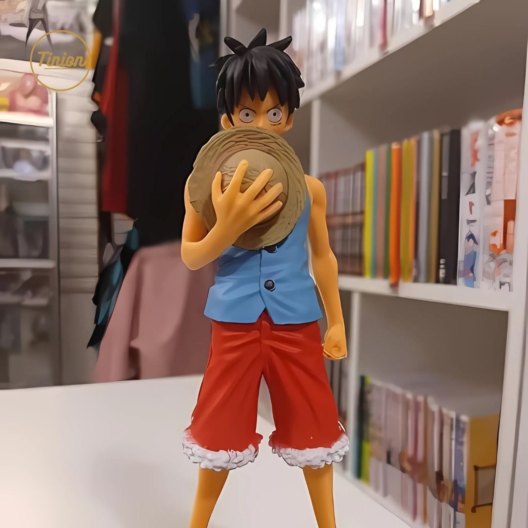 Tinion || Monkey D. Luffy Blue Coat Action Figure – 16cm PVC Collectible | Anime Figurine for Desk, Shelf, or Gifting
