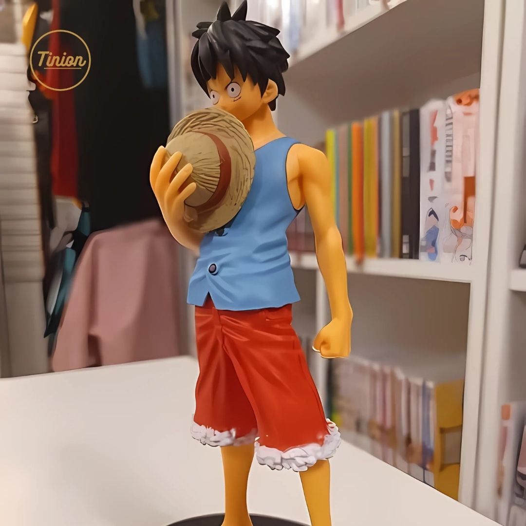 Tinion || Monkey D. Luffy Blue Coat Action Figure – 16cm PVC Collectible | Anime Figurine for Desk, Shelf, or Gifting