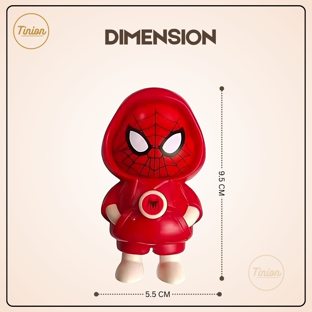 Tinion || Spider-Man Face-Changing Keychain – 360° Rotating Dual Expression Marvel Collectible