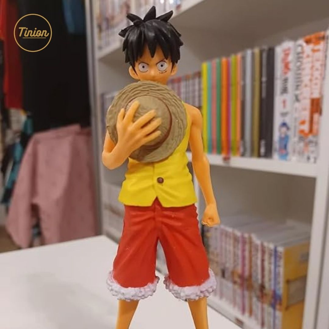 Tinion || Monkey D. Luffy Action Figure – Yellow Coat Edition (16cm) | Anime Collectible for Desk, Dashboard, Shelf & Gifting