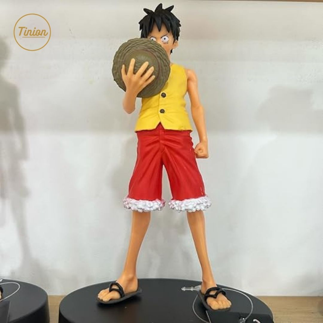 Tinion || Monkey D. Luffy Action Figure – Yellow Coat Edition (16cm) | Anime Collectible for Desk, Dashboard, Shelf & Gifting