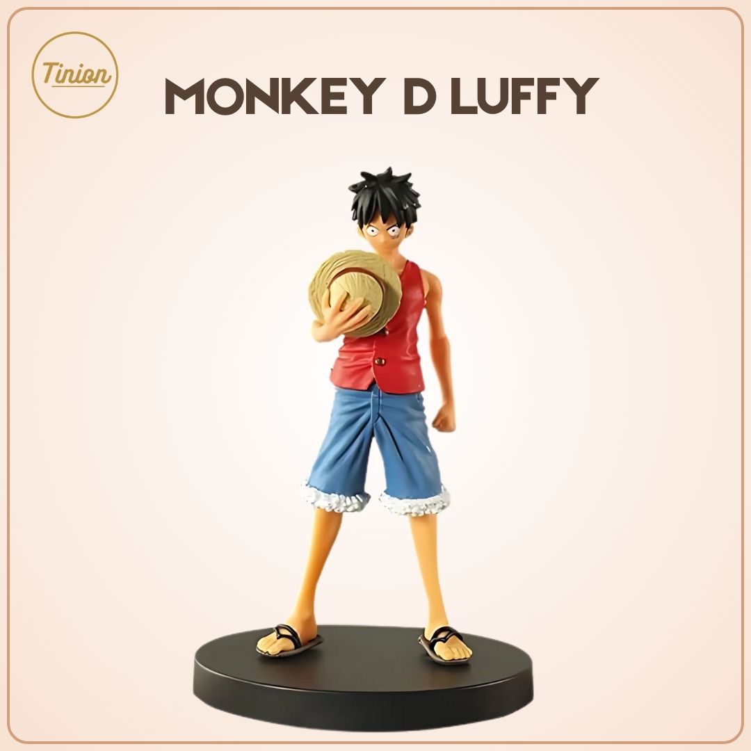 Tinion || Monkey D. Luffy Red Coat Action Figure – 16cm Anime Collectible | One Piece PVC Statue for Desk, Dashboard & Gifting