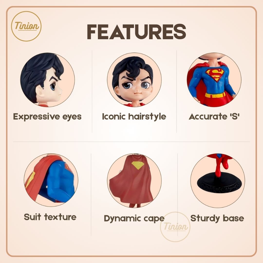 Tinion Superman Collectible Figurine – 17.5 cm Desk Hero