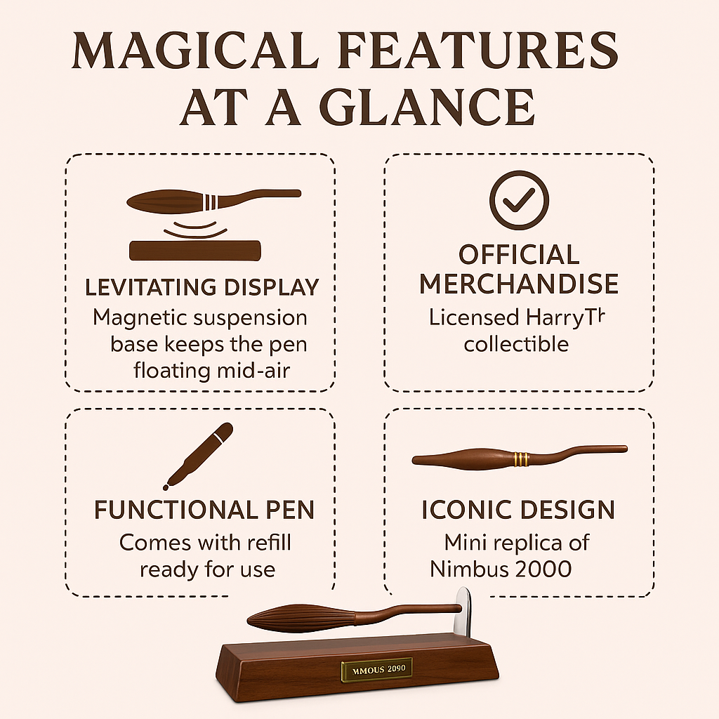 Harry Potter™ Levitating Nimbus 2000 Pen – Officially Licensed Collectible