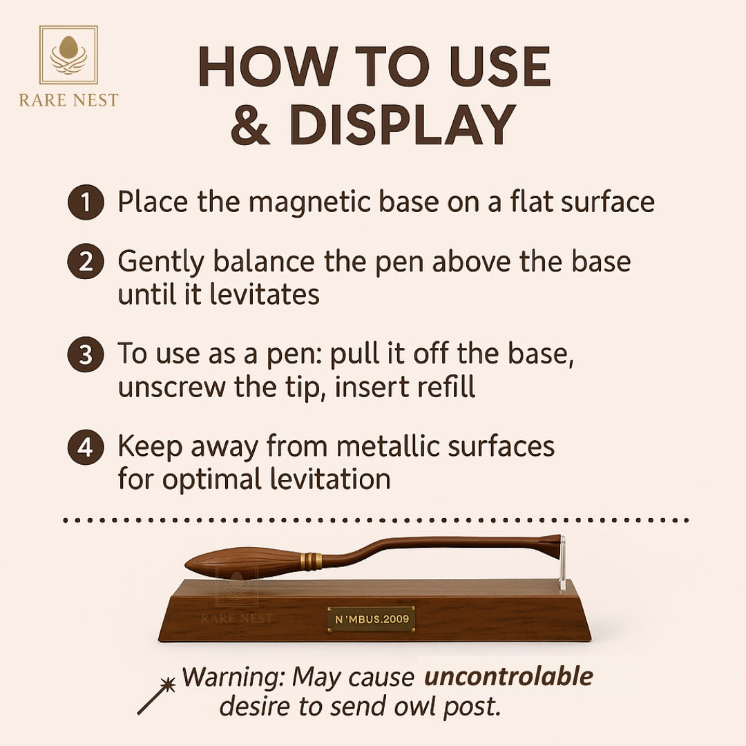 Harry Potter™ Levitating Nimbus 2000 Pen – Officially Licensed Collectible