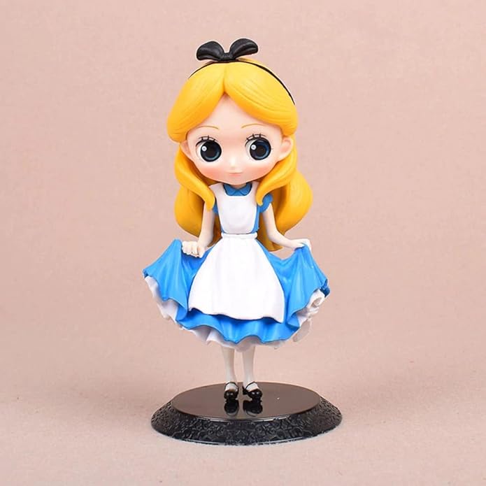 Tinion||Alice in Wonderland Action Figure Miniature Doll (Toy Figure) SpecialEdition for Car Dashboard, Decoration, Cake, Office Desk & Study Table (Pack of 1) (Height- 16cm)