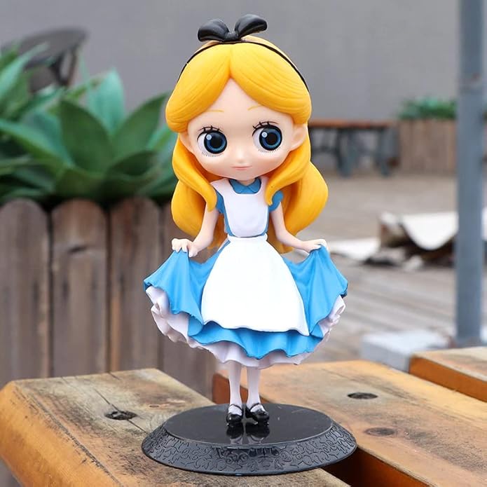 Tinion||Alice in Wonderland Action Figure Miniature Doll (Toy Figure) SpecialEdition for Car Dashboard, Decoration, Cake, Office Desk & Study Table (Pack of 1) (Height- 16cm)
