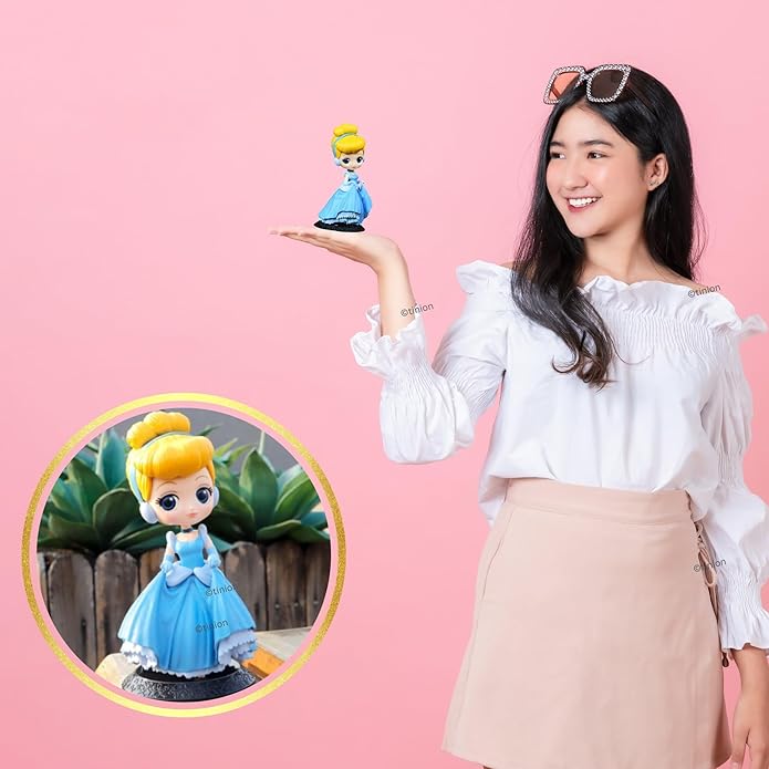 Tinion™ Cinderella Special Edition PVC Action Figure – 16cm | Dashboard, Cake, Office & Study Table Decoration