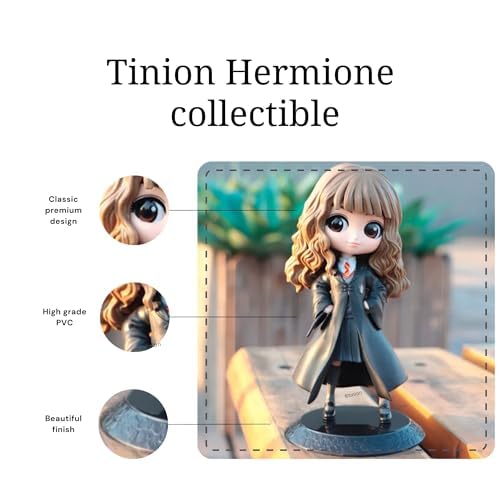 Tinion™ Hermione Granger Action Figure – Special Edition 16cm Harry Potter Collectible for Car Dashboard, Cake Decoration, Office Desk & Study Table (Pack of 1)