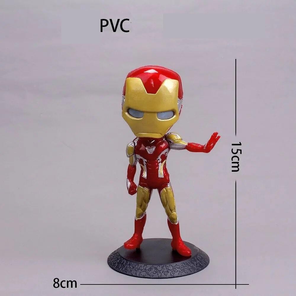 Tinion|| Iron Man (Avengers) Action Figure Special Edition Action Figure for Car Dashboard, Decoration, Cake, Office Desk & Study Table (Pack of 1) (Height-16cm)
