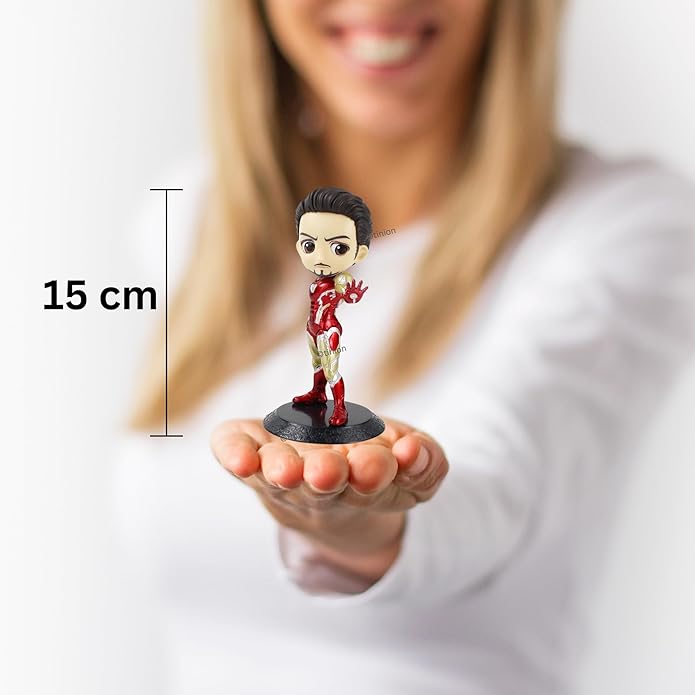Tinion™ Iron Man Special Edition Action Figure – 16cm | Avengers-Inspired PVC Figurine for Dashboard, Cake, Desk & Home Decoration
