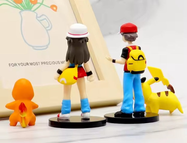 Tinion Pokémon Toy Figure Set of 8 Pcs | Mini Action Figures 3-9cm | Special Edition for Car Dashboard, Cake, Office Desk, Study Table & Home Decoration