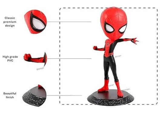 Tionion™ Spider Man (Avengers) Action Figure Special Edition Action Figure for Car Dashboard, Decoration, Cake, Office Desk & Study Table (Pack of 1) (Height-16cm)
