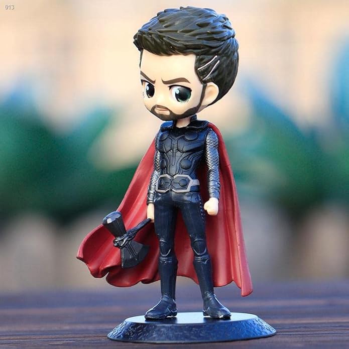 Tinion™ Thor with Stormbreaker – Special Edition Action Figure (16cm) for Car Dashboard, Cake, Office Desk & Study Table Decoration – Pack of 1