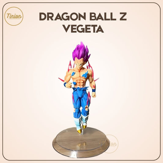 Tinion | Dragon Ball Z Vegeta Action Figure – 20 cm Violet Hair PVC Collectible