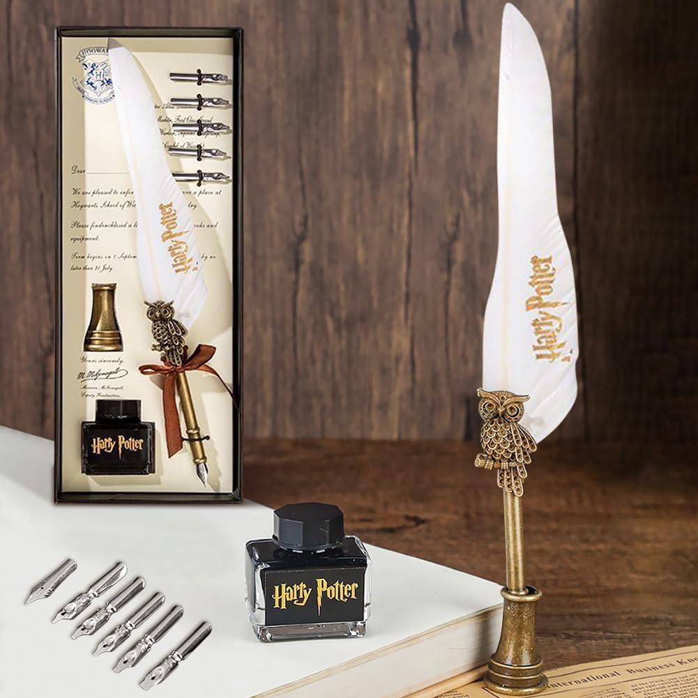 Tinion Harry Potter™ Levin Feather Calligraphy Executive Pen Set – Premium Gift Box