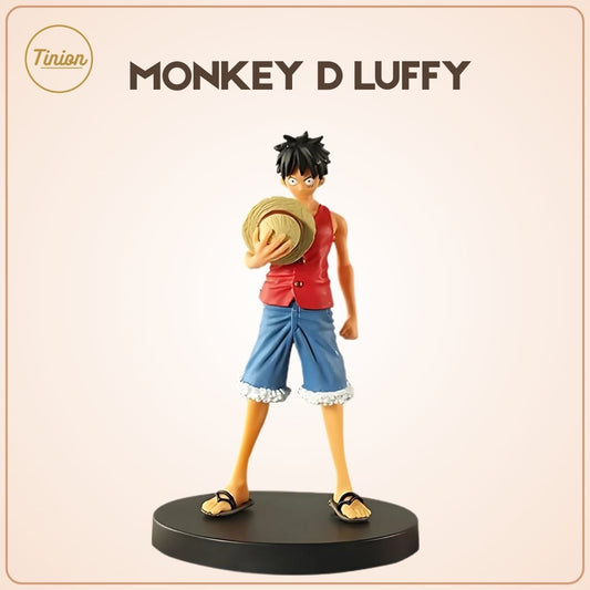 Tinion || Monkey D. Luffy Red Coat Action Figure – 16cm Anime Collectible | One Piece PVC Statue for Desk, Dashboard & Gifting