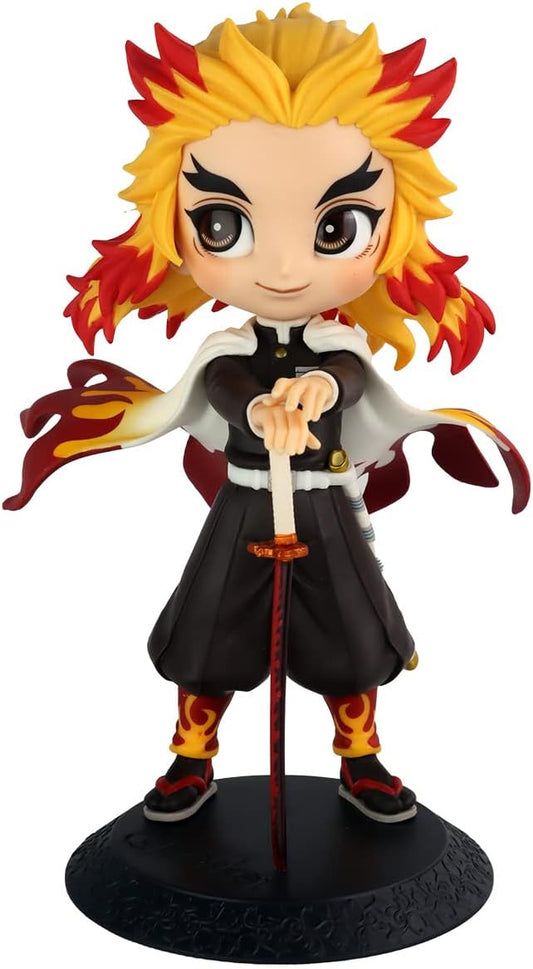 Tinion™ Rengoku Kyojuro Action Figure – 15cm Demon Slayer Collectible Toy for Desk, Car, Cake & Display