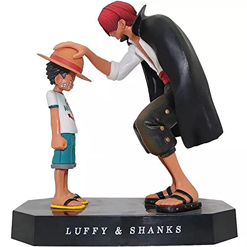 Tinion One Piece Special Edition Luffy & Shanks Action Figure – 18cm Miniature Toy for Car Dashboard, Desk, Cake & Home Decor (Pack of 1)