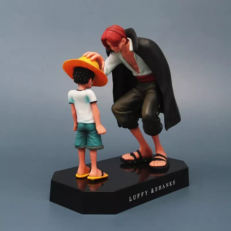 Tinion One Piece Special Edition Luffy & Shanks Action Figure – 18cm Miniature Toy for Car Dashboard, Desk, Cake & Home Decor (Pack of 1)