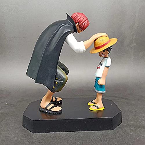 Tinion One Piece Special Edition Luffy & Shanks Action Figure – 18cm Miniature Toy for Car Dashboard, Desk, Cake & Home Decor (Pack of 1)