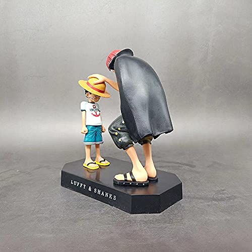 Tinion One Piece Special Edition Luffy & Shanks Action Figure – 18cm Miniature Toy for Car Dashboard, Desk, Cake & Home Decor (Pack of 1)