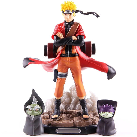 Tinion || Anime Naruto Sage Mode Figurine with Frog — 22cm PVC Collectible Figure