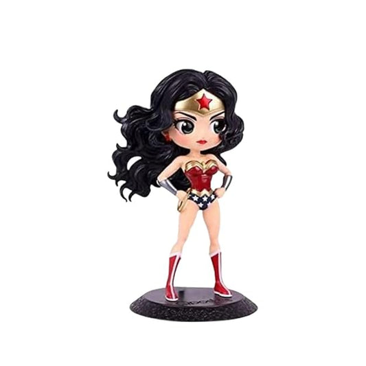 Tinion™ Wonder Woman Action Figure – Special Edition 16cm DC Collectible | Car Dashboard Ornament, Cake Topper & Office Desk Decor (Pack of 1)
