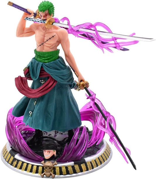 Tinion | Zoro Action Figure – One Piece Special Edition Miniature (25 cm) for Car Dashboard, Office Desk, Cake Topper, and Home Décor (Pack of 1)